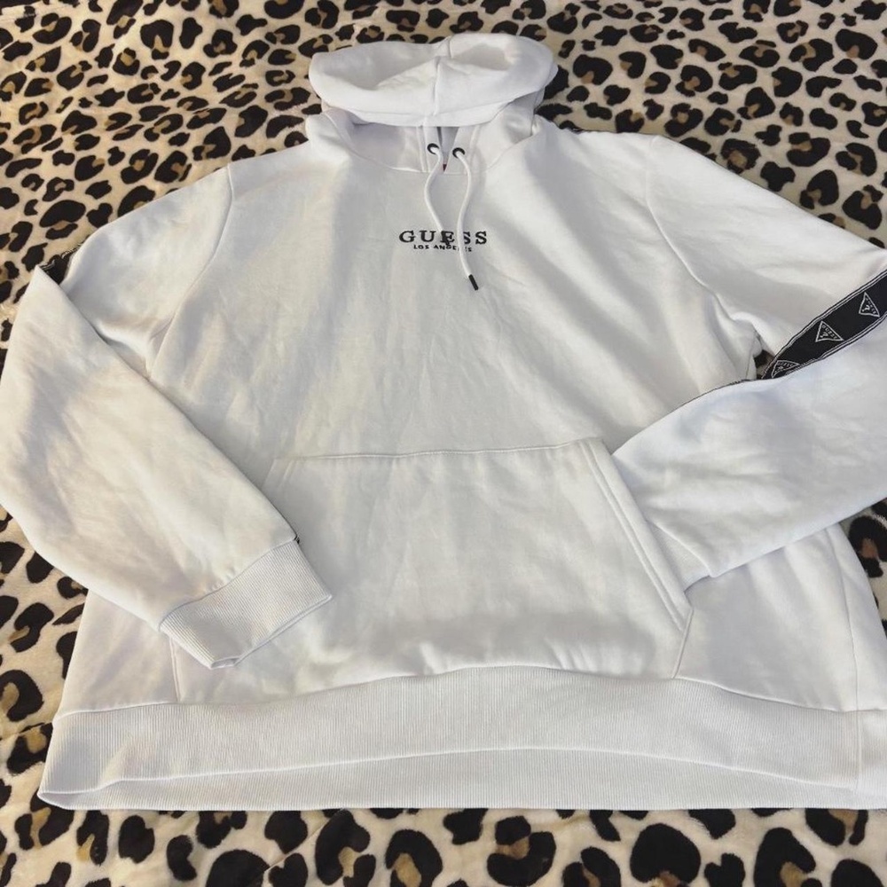 White Guess hoodie